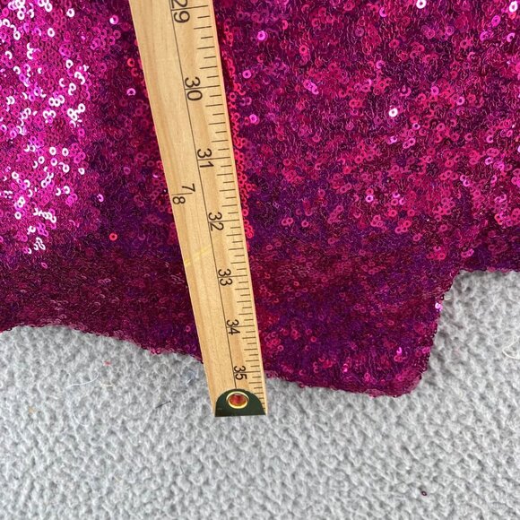 Lulus Dress Women Extra Small Hilaria Fuschia Sequin Bodycon Surplice Mini Party - Picture 11 of 12
